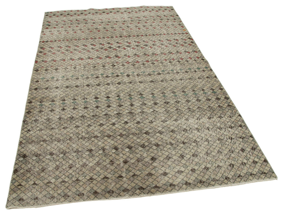 Rug N Carpet - Handmade Turkish 4' 11'' x 8' 2'' Distressed Area Rug