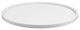 Kraftware Contempo Beige 14" Round Serving Tray, White