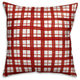 Red Green Plaid 16x16 Spun Poly Pillow