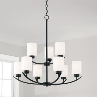 Capital Lighting 415291-338 Dixon 9 Light 28"W Chandelier - Brushed Nickel