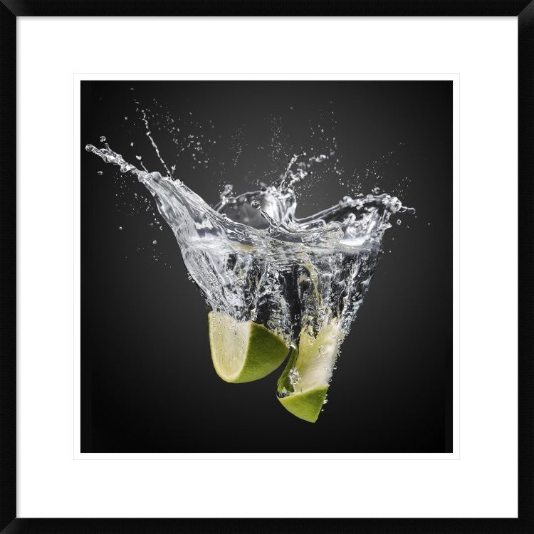 "Fresh Limes!" Framed Digital Print by Isma Yunta, 26"x26"