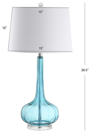 Bette 28.5" Glass Teardrop Table Lamp, Set of 2