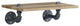 Benzara BM275481 18" Wood Wall Mount Shelf, Metal Pipe Design, Brown/Black