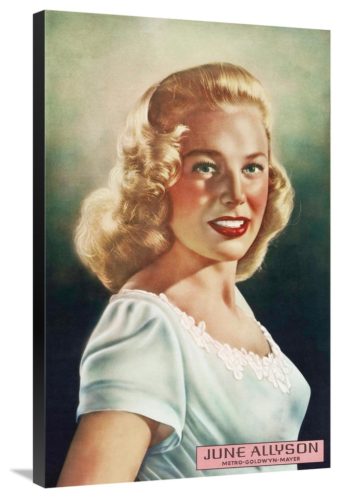 "June Allyson" Stretched Canvas Giclee by Hollywood Photo Archive, 23x36"