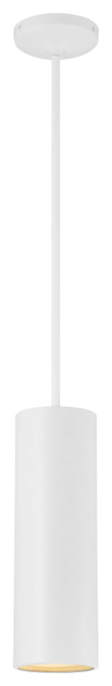 Pilson Large Pendant, Matte White, Rigid Stem