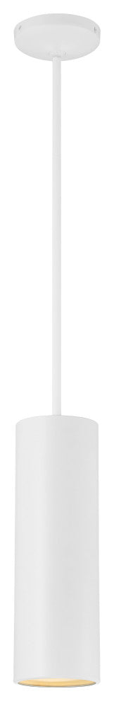 Pilson Large Pendant, Matte White, Rigid Stem