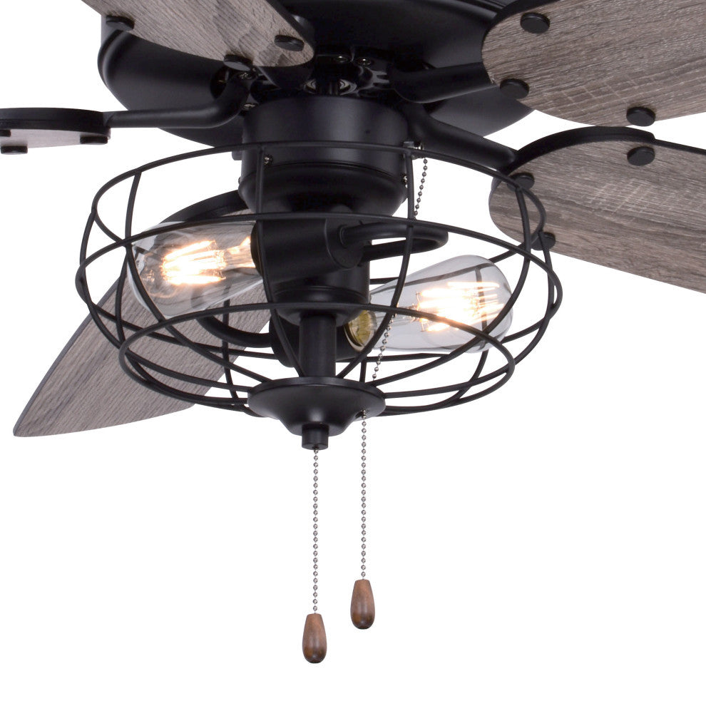 Reed 48" Ceiling Fan Matte Black