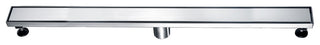 ALFI brand ABLD36B-PSS 36" Modern Stainless Linear Shower Drain w/ Solid Cover