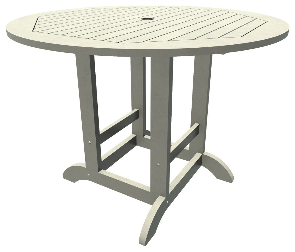 Sequoia 48" Round Counter Dining Table, Harbor Gray