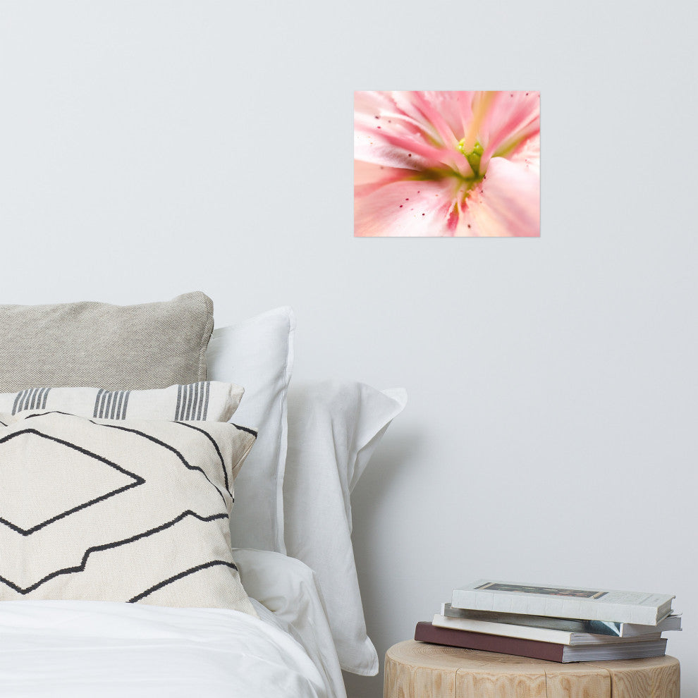 Center of the Stargazer Lily Floral Nature Photo Unframed Wall Art Print, 11" X 14"