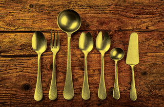 Epoque Serving Set, Pewter Gold, 7 Pcs.