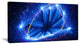 Blue Star Clusters, Oversized Abstract Canvas Wall Art, 60x28
