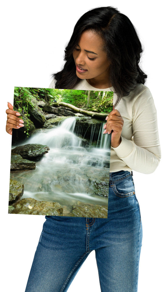 Pixley Falls 2 Landscape Photo, Waterfall Unframed Wall Art Print, 11" X 14"