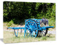 Cart with Lavender in France, Landscape Canvas Wall Art, 20"x12"