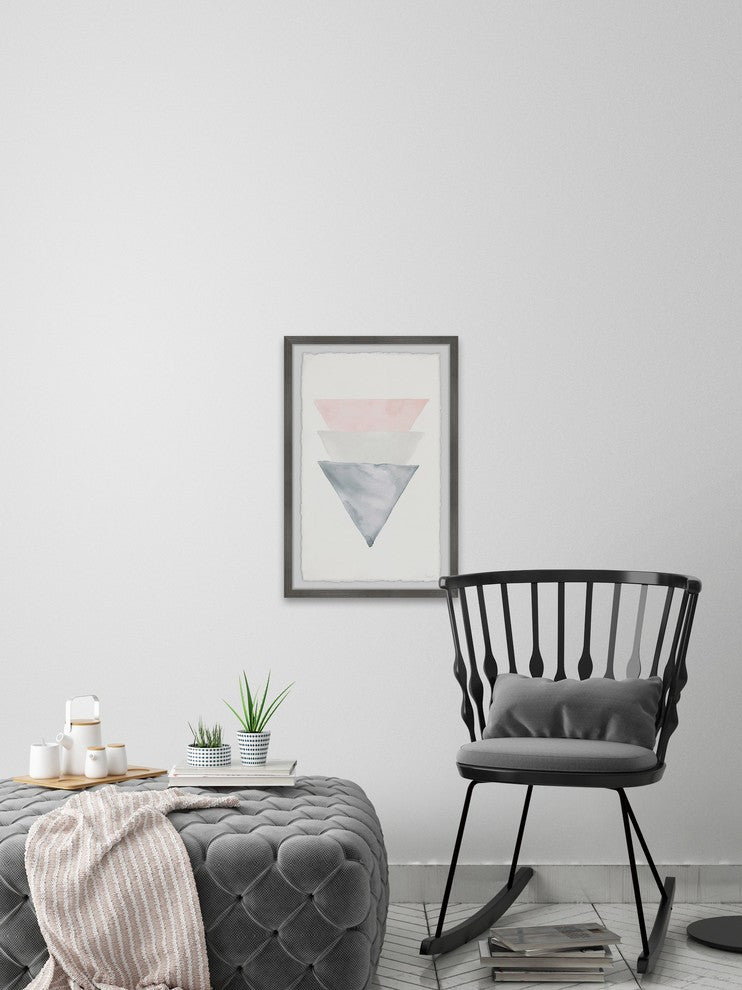 "Triple Cones" Framed Painting Print, 16"x24"