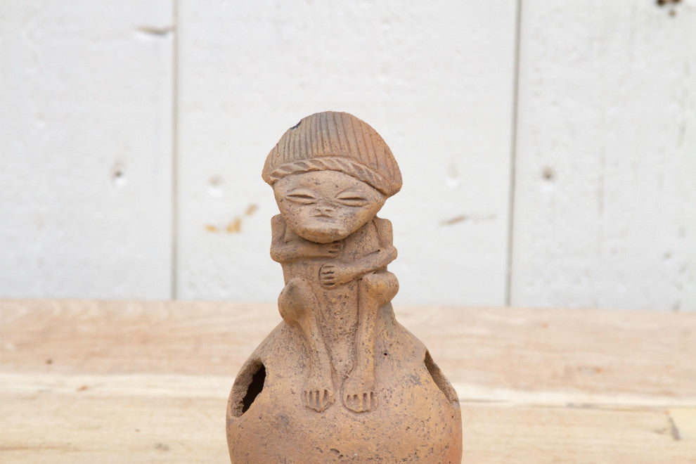 One-of-a-Kind Pre-Columbian Pottery Figure