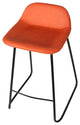Cortesi Home Ava Counterstools In Faux Leather, Set of 2, Terracotta