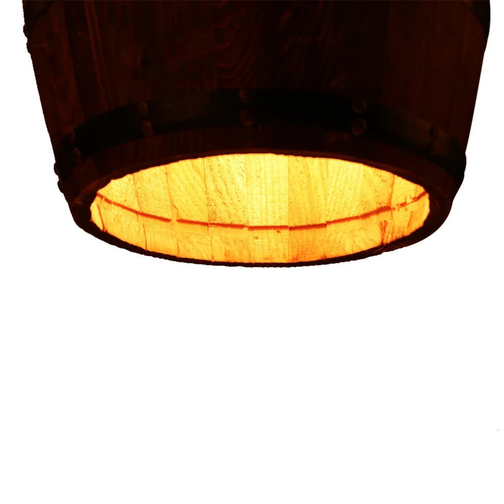 MIRODEMIÂ® Saint-Jean-Cap-Ferrat Wine Barrel Pendant Light for Restaurant, D13