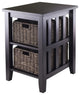 Morris Side Table With 2 Foldable Baskets