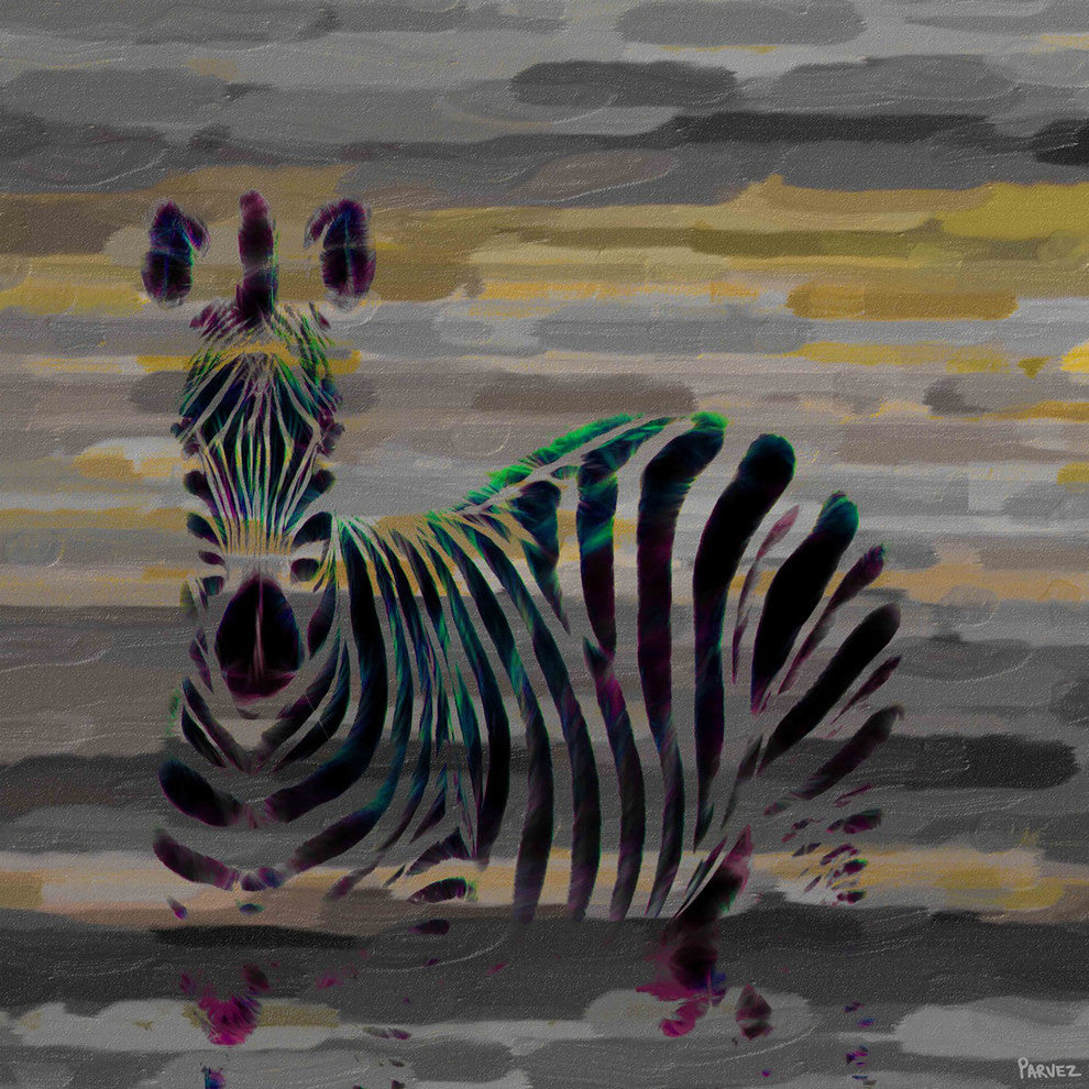 "Stripes" Print on Canvas, 32"x32"