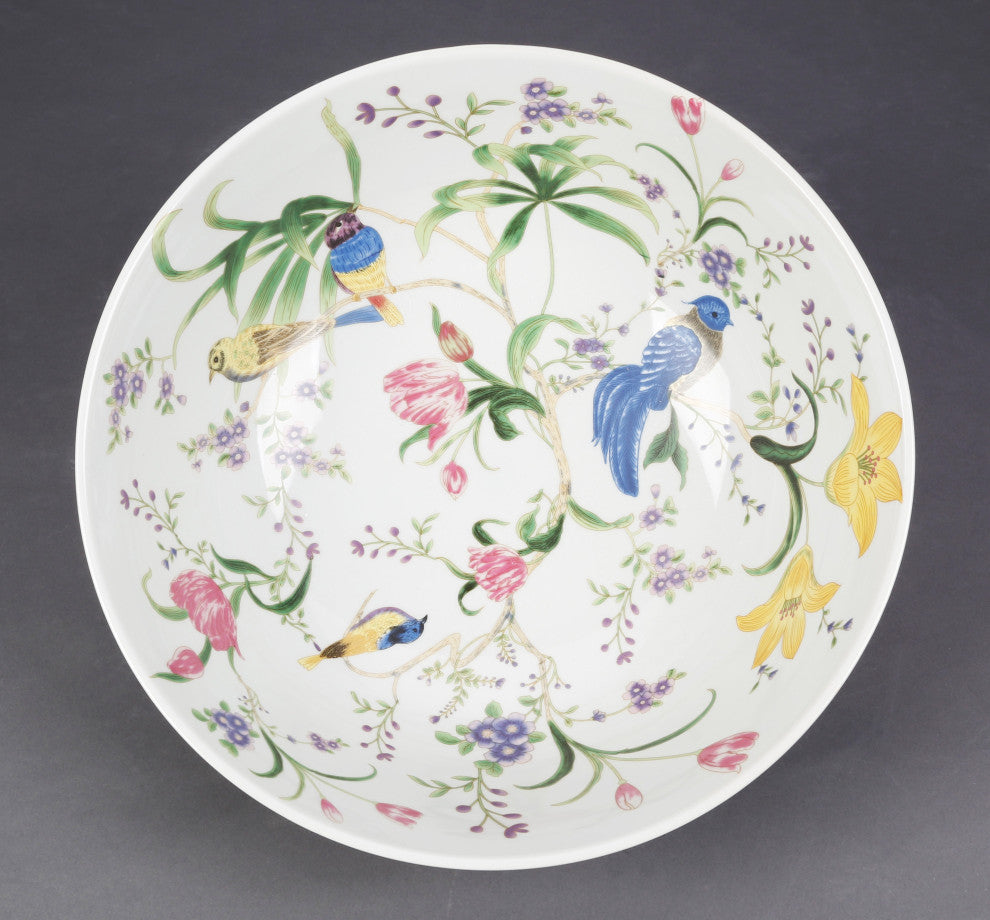 Birds and Flowers 14" Bowl