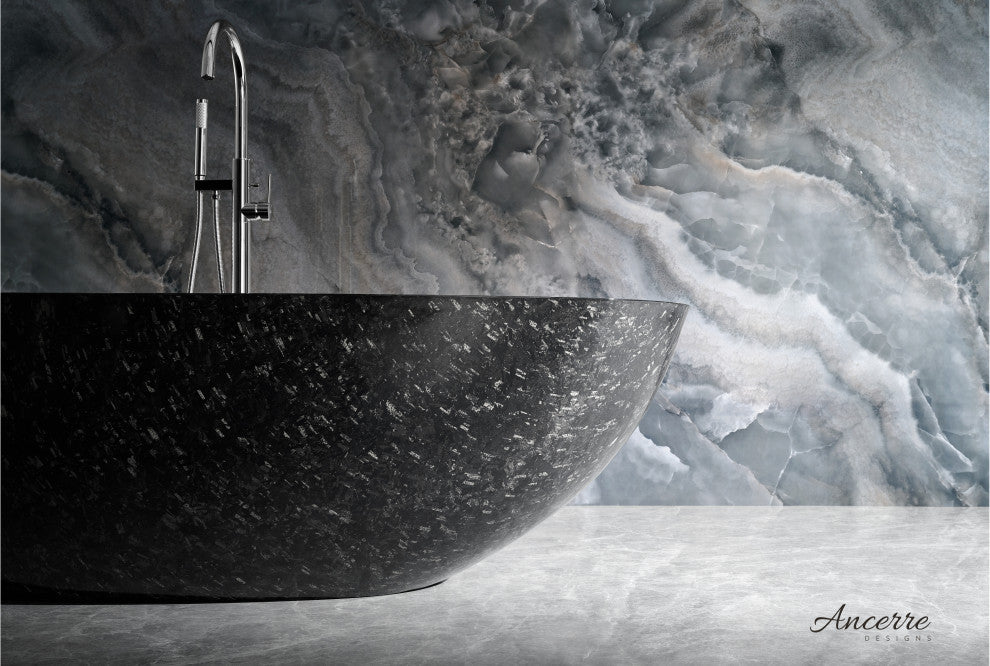 Anjuna 67" Freestanding Forged Carbon Fiber Bathtub
