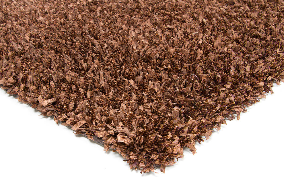 Gianna Contemporary Area Rug, Brown, 7'9"x10'6" Rectangle