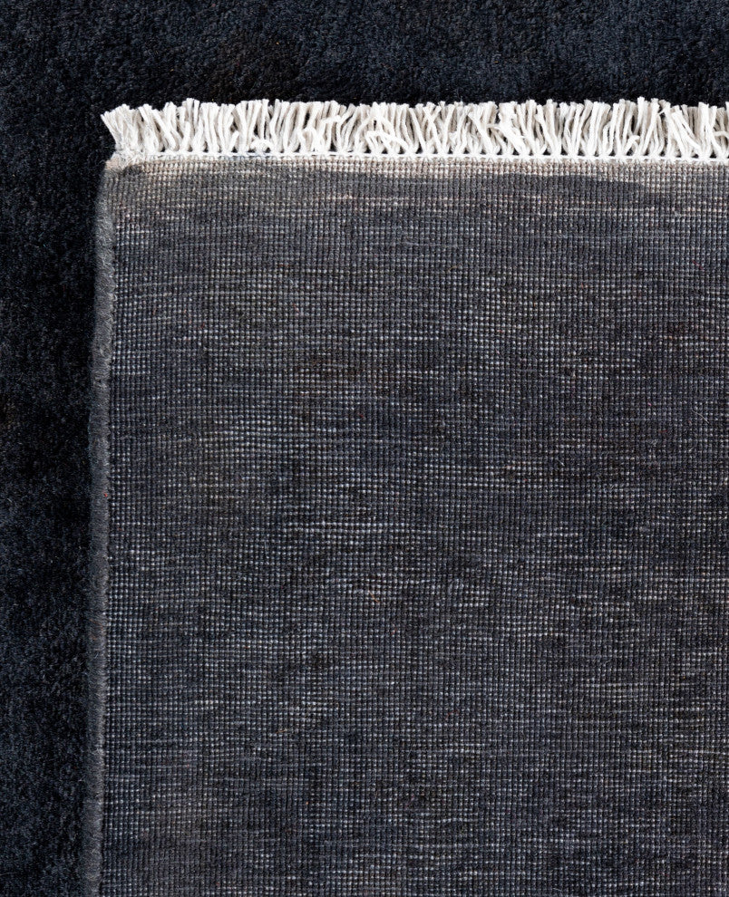Overdyed One-of-a-Kind Hand-Knotted Area Rug Black, 8' 1" x 10' 4"