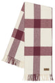 Wellington Plaid Throw, Merlot