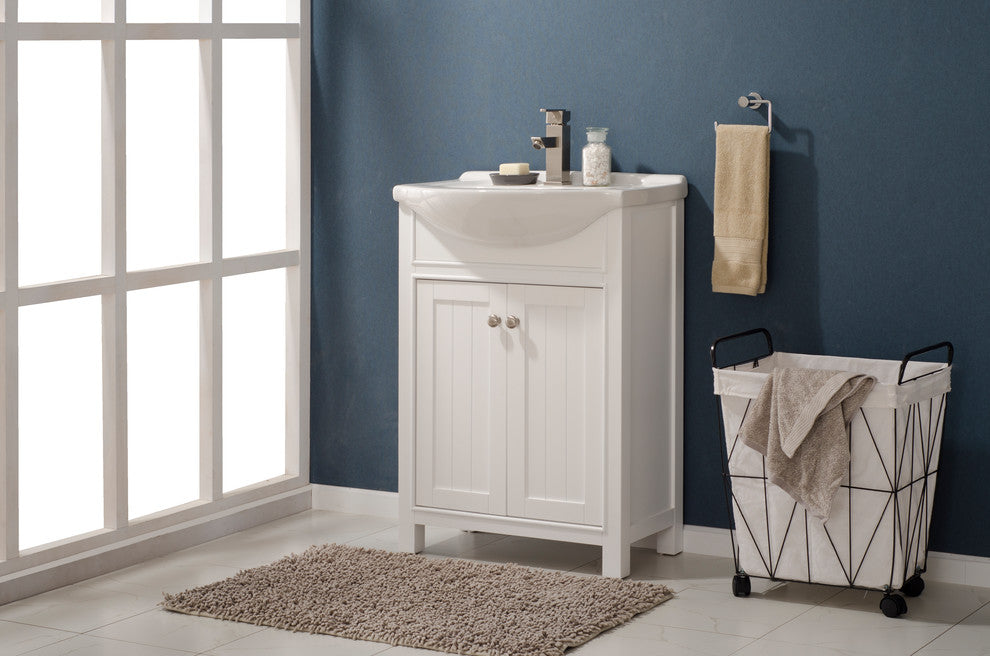 Marian 24" Single Sink Vanity, White