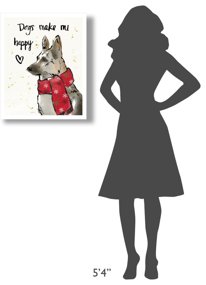 "Strike a Paws VIII Christmas" Digital Paper Print by Anne Tavoletti, 22"x26"