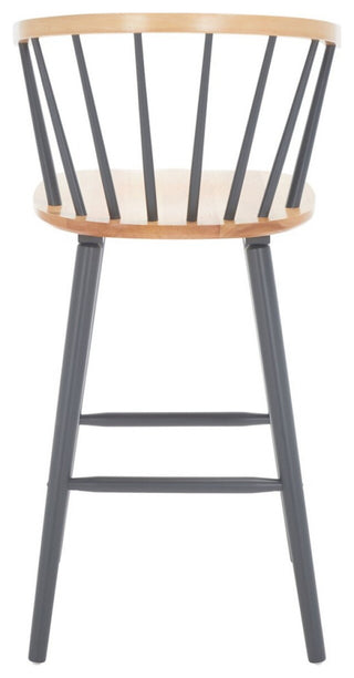 Safavieh Blanchard Bar Stool, Natural/Grey