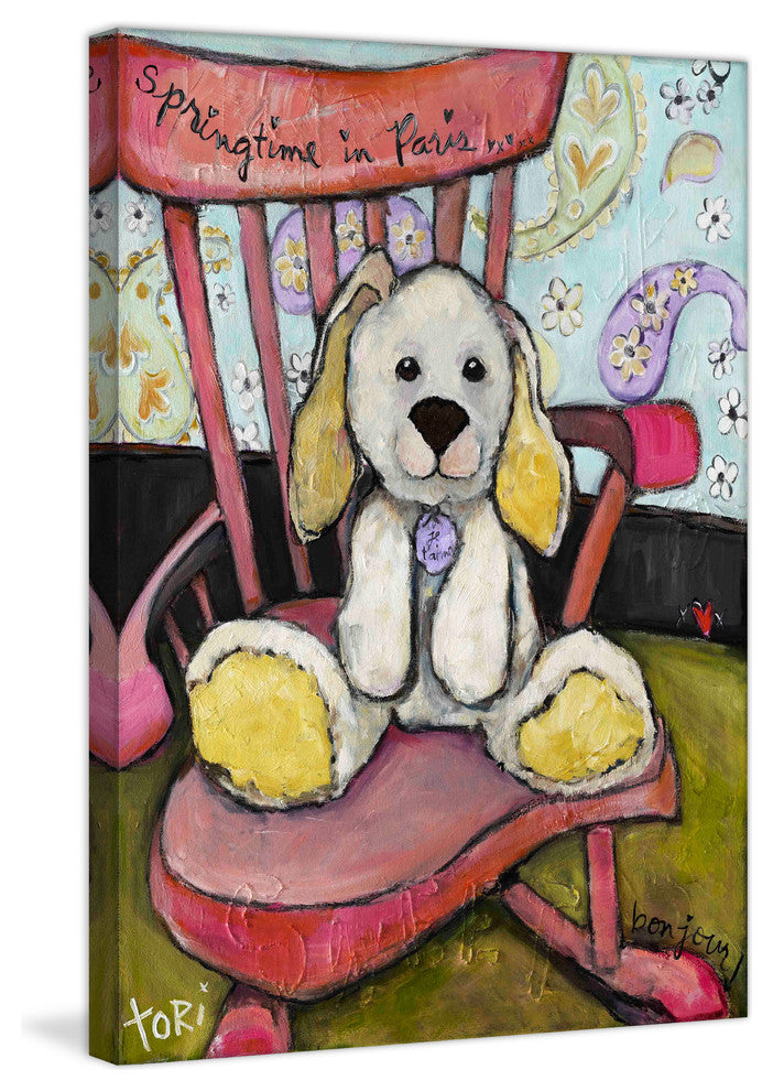 "Springtime in Paris" Painting Print on Canvas by Tori Campisi