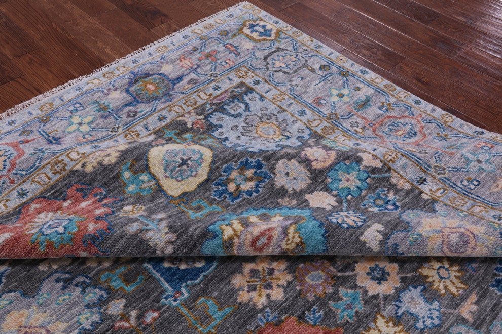 Hand Knotted Turkish Oushak Wool Rug 8' 3" X 10' 0" - Q15726