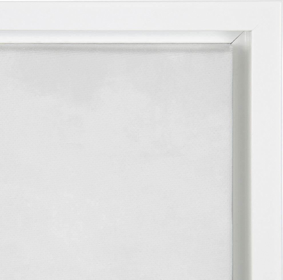 Sylvie Giraffe in Tub Framed Canvas by Amy Peterson, White 23x33