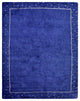 HAND KNOTTED LOOM SILK ECO-FRIENDLY AREA RUG-6'x9',Rectangle,Blue,Contemporary