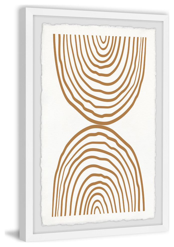 "Circles Meet" Framed Painting Print, 12x18