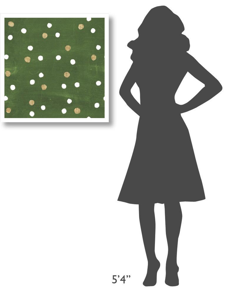 "Santas List Pattern IV" Digital Paper Print by Janelle Penner, 26"x26"