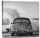 Ocean Waves Breaking on Vintage Beauties (BW detail 1), 18"x18"