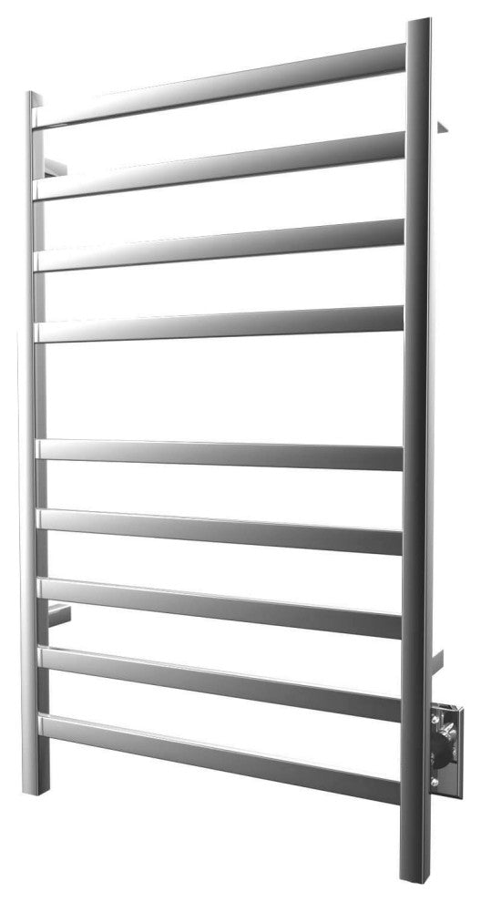 ICO Bath Square Hardwired Electric Towel Warmer - Square Bar