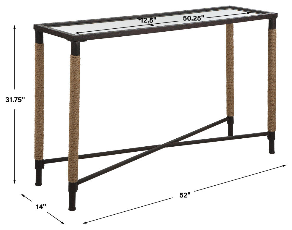 Uttermost Braddock Coastal Console table