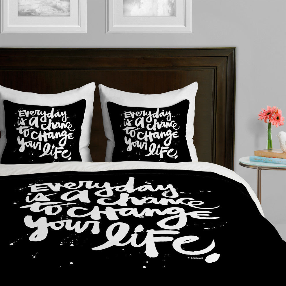 Deny Designs Kal Barteski Change Your Life Duvet Cover - Lightweight