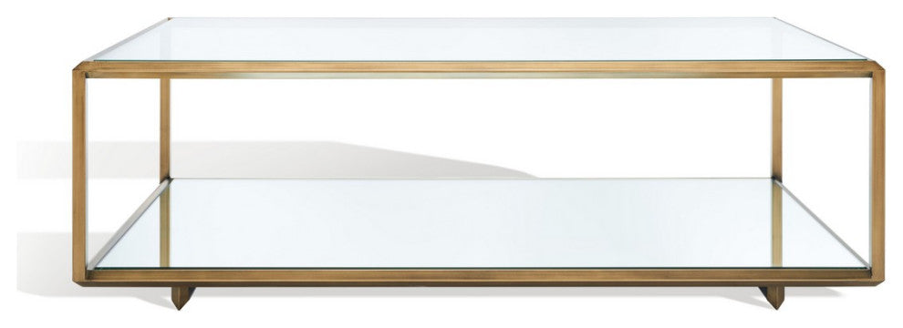 Safavieh Couture Florabella Mirrored Coffee Table Bronze