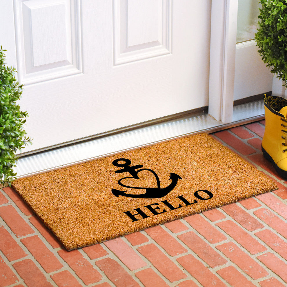 Calloway Mills Anchor Hello Doormat, 24" X 36"