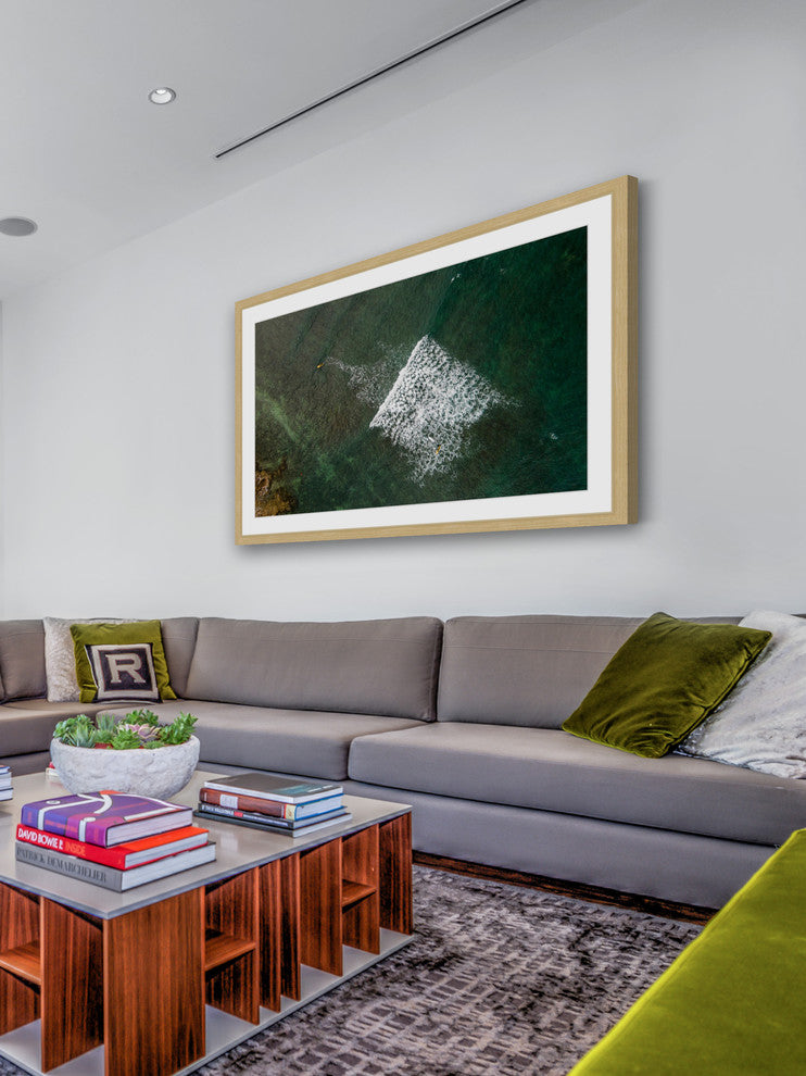 "Lost In The Waves" Framed Print by Karolis Janulis