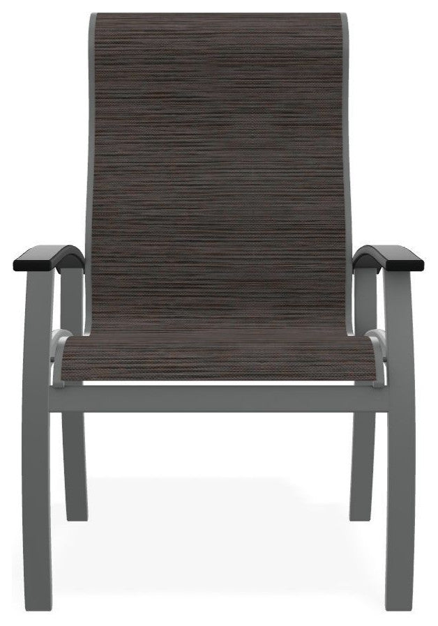 Belle Isle Sling Outdoor Dining Chair, James/Graphite