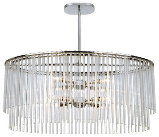 Bleecker 8 Light Chandelier, Polished Chrome
