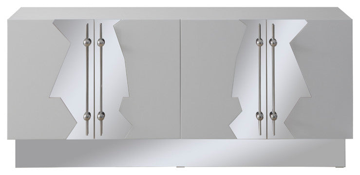 Callista Sideboard, White and Silver
