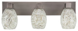 Apollo 3-Light Bath Bar, Graphite/Natural Fusion