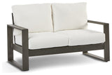 Tanglewood Deep Seating Patio Loveseat with Cushion, Cast Shale